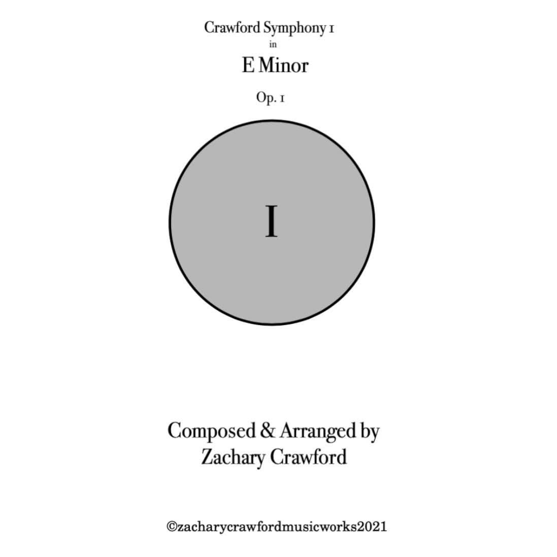 Crawford Symphony I in E Minor cover art