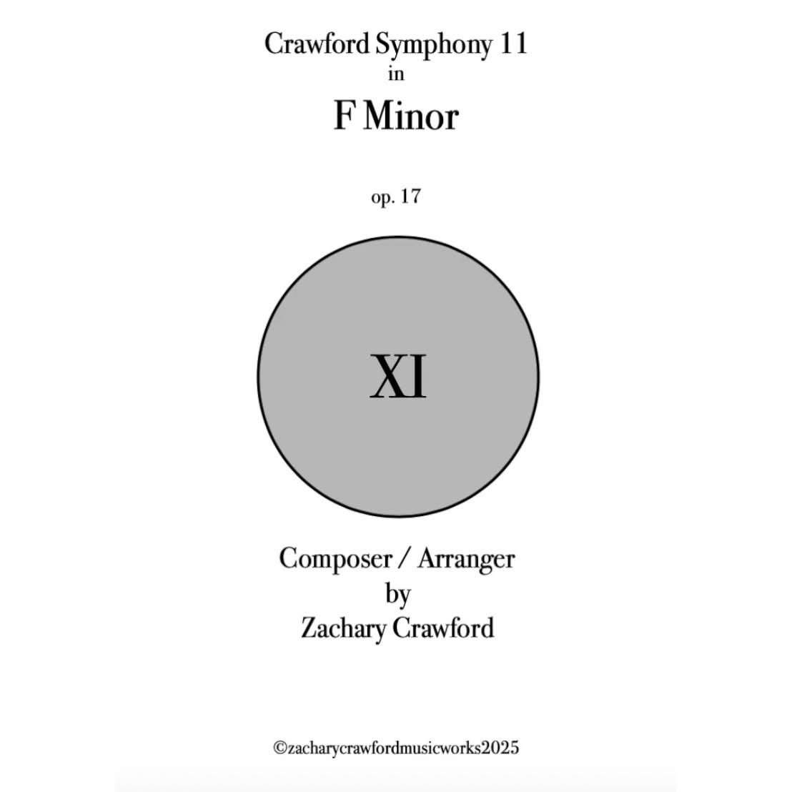 Crawford Symphony XI in F Minor cover art