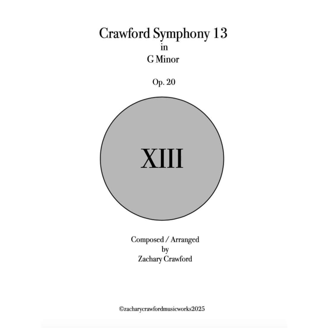 Crawford Symphony XIII in G Minor cover art