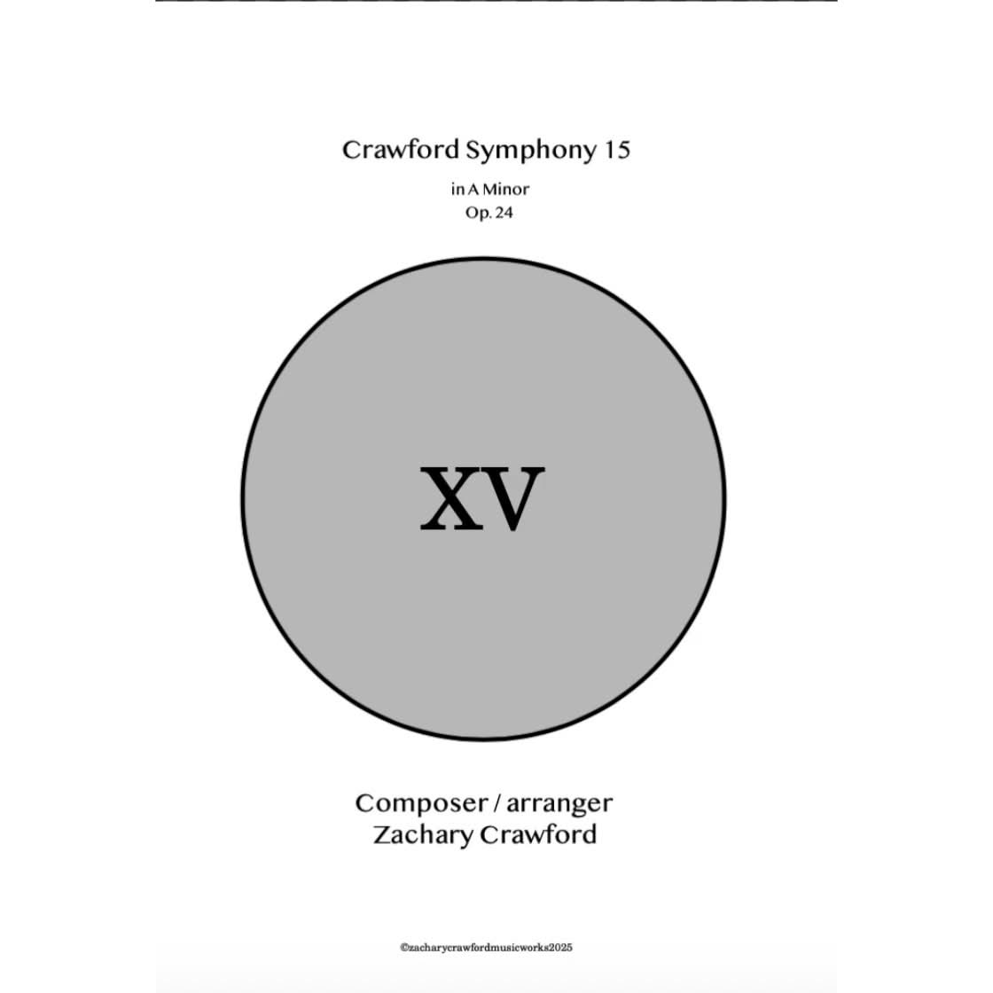 Crawford Symphony XV in A Minor "Anger Symphony" cover art