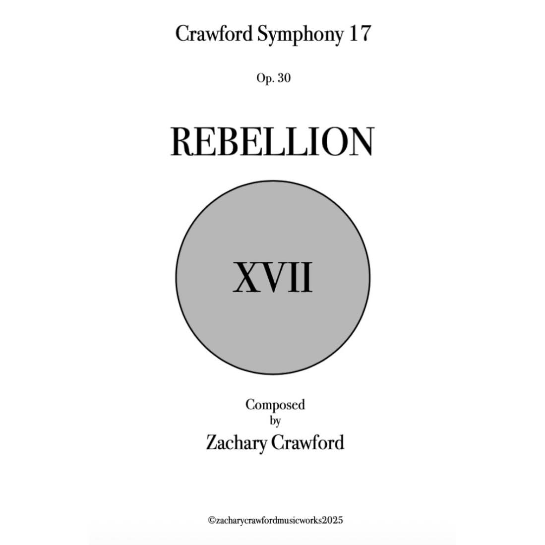 Crawford Symphony XVII "Rebellion" cover art