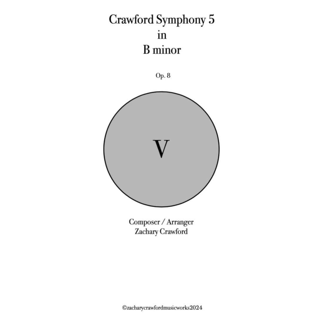 Crawford Symphony V in B Minor cover art