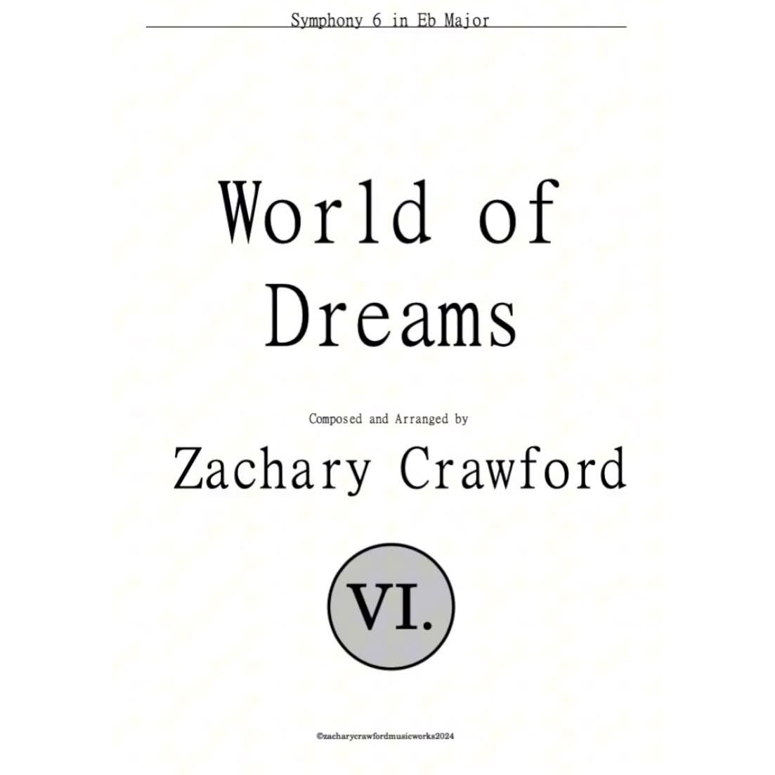Crawford Symphony VI in Eb Major "World of Dreams" cover art