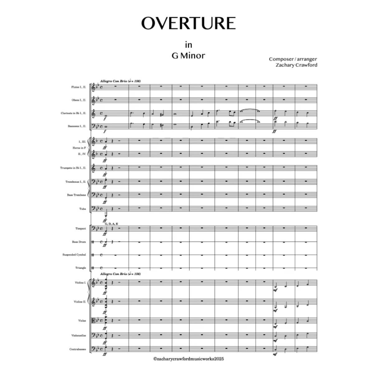 Crawford Overture in G Minor cover art