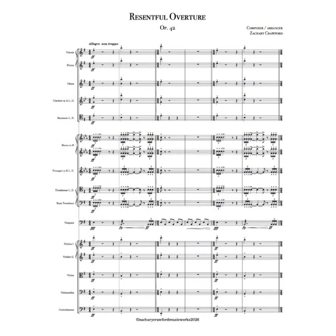 Crawford Overture "Resentful" cover art