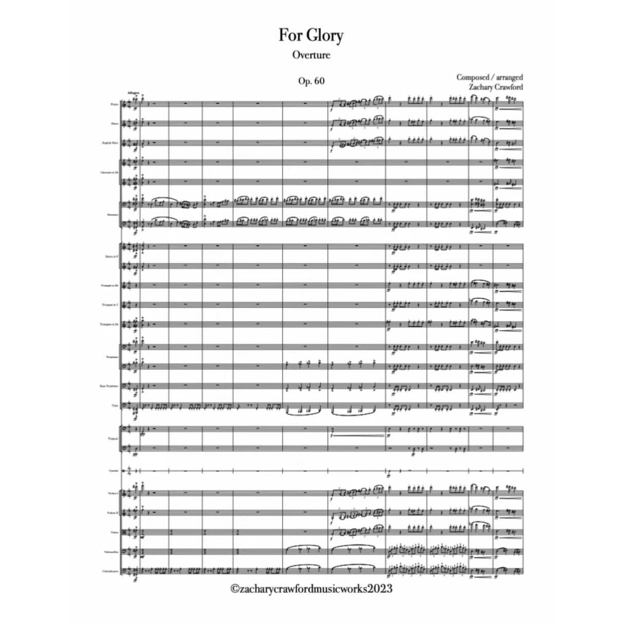 Crawford Overture "Glory" cover art